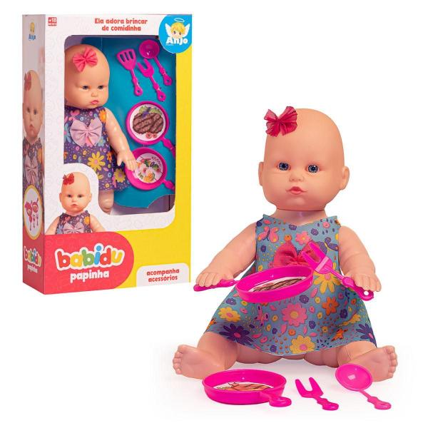 Boneca Infantil Babidu Papinha Anjo Brinquedos Imagem de Boneca Infantil Babidu Papinha Anjo Brinquedos