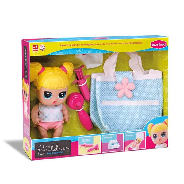 Imagem de Boneca Infantil Baby Buddies Bag Cuidadinho - Bambola