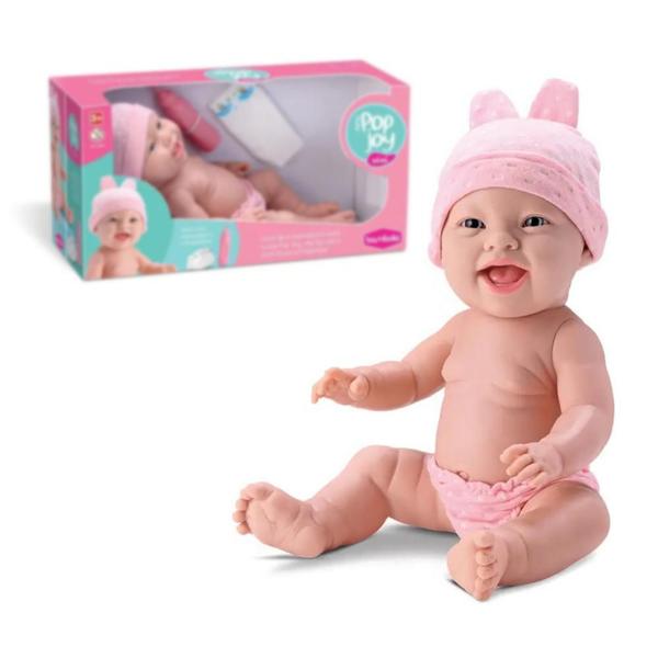 Imagem de Boneca Infantil Bebê New Pop Joy Faz Xixi Coleção Bambola