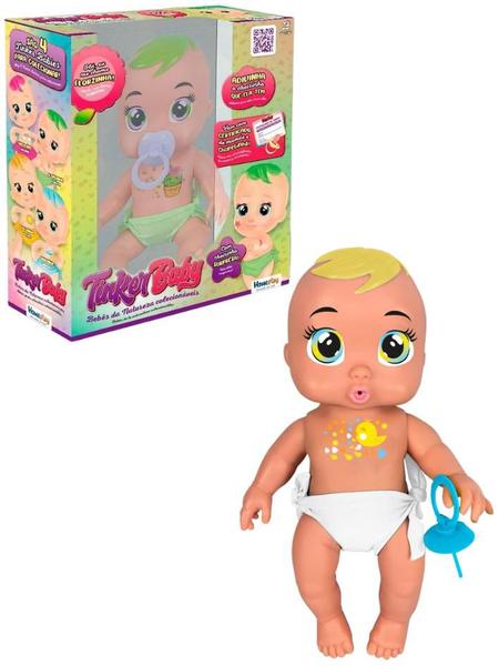 Imagem de Boneca Infantil Com Chupeta e Certificado Mamãe Tinker Baby