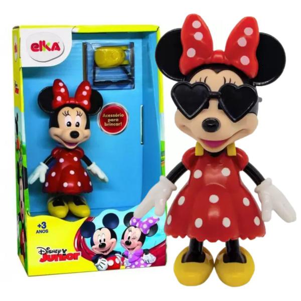 Imagem de Boneca Infantil Disney Minnie Com Acessórios Elka Brinquedos