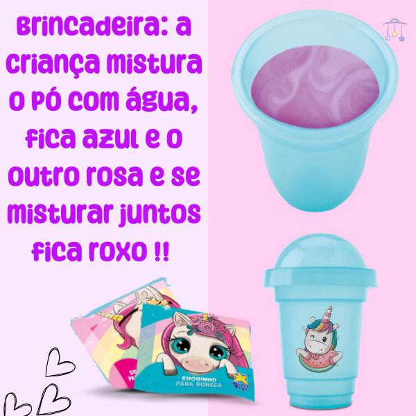 Imagem de Boneca Infantil Faz Xixi Mixer Descolada Cabelo Colorido c/ Acessórios Brinquedo Menina Presentes