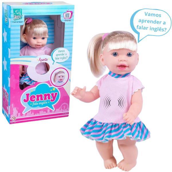 Boneca Infantil Feita Em Vinil Menina Fala E Ensina Frases Em Inglês 31cm Brinquedos Super Toys Imagem de Boneca Infantil Feita Em Vinil Menina Fala E Ensina Frases Em Inglês 31cm Brinquedos Super Toys