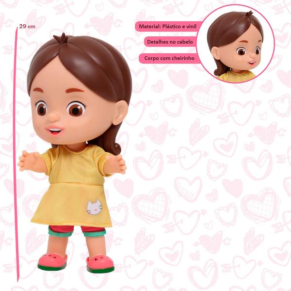 Imagem de Boneca Infantil Magali Articulada 29cm Vinil Com Cheirinho