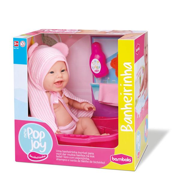 Imagem de Boneca Infantil New Pop Joy Hora Do Banho Bambola