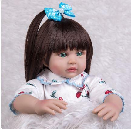 Imagem de Boneca infantil reborn, boneca de cabelo longo com , boneca de princesa para crianças, presente de aniversário