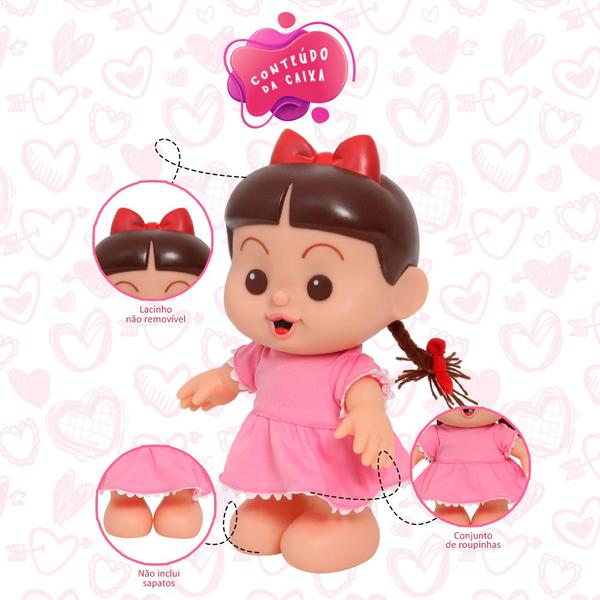 Boneca Infantil Rosinha Vinil Articulada Com Cheirinho 25cm - Baby Brink Imagem de Boneca Infantil Rosinha Vinil Articulada Com Cheirinho 25cm
