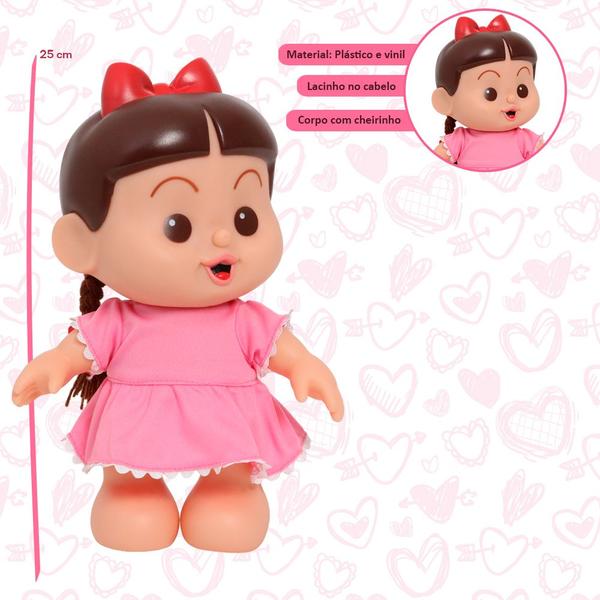 Boneca Infantil Rosinha Vinil Articulada Com Cheirinho 25cm - Baby Brink Imagem de Boneca Infantil Rosinha Vinil Articulada Com Cheirinho 25cm