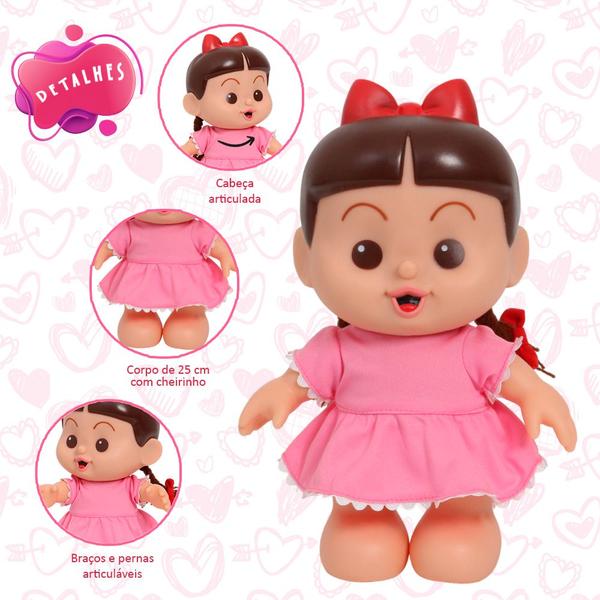 Boneca Infantil Rosinha Vinil Articulada Com Cheirinho 25cm - Baby Brink Imagem de Boneca Infantil Rosinha Vinil Articulada Com Cheirinho 25cm