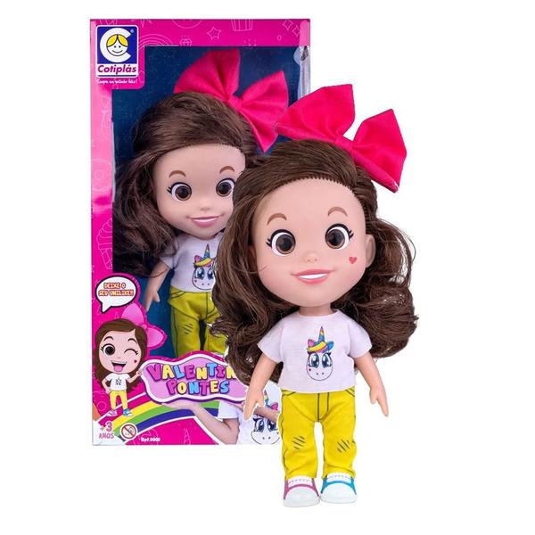 Imagem de Boneca Infantil Valentina Pontes de Silicone Roupa Completa