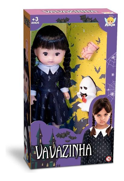 Imagem de Boneca Infantil Vavazinha Addams Com Mãozinha Fantasminha