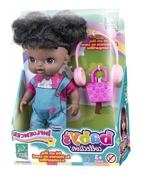 Imagem de Boneca Influenciadora Negra Baby's Collection Super Toys