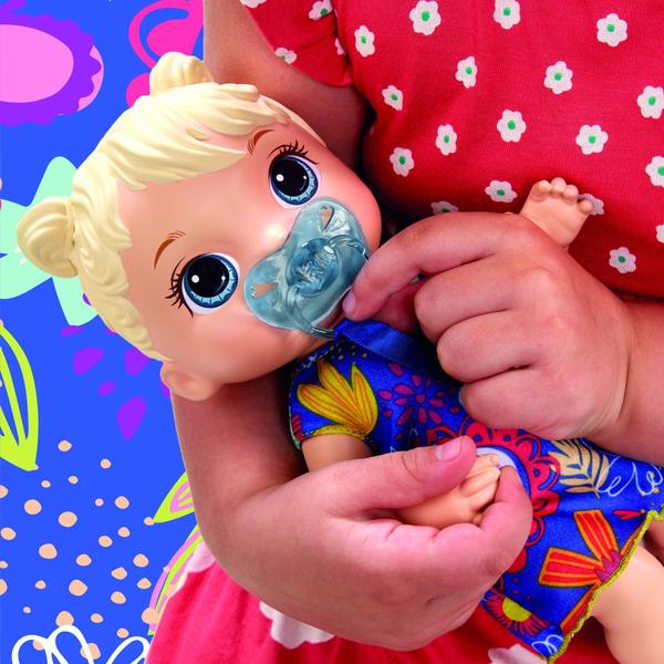 Imagem de Boneca Interativa Baby Alive Lil Sounds: 10 Efeitos Sonoros, 3+, Chupeta