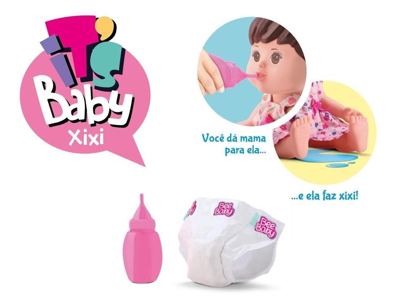 Imagem de Boneca Its Baby Faz Xixi C/ Fraldinha E Penico Bee toys