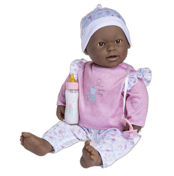 Imagem de Boneca JC Toys La Baby African American 50cm com acessórios