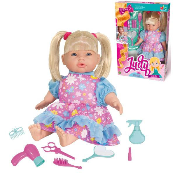 Imagem de Boneca Judy Beleza Brincando Cabeleireira Carrinho e Bolsa