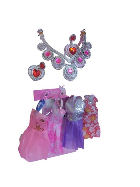 Imagem de Boneca Julia Estilo Barbie Fashion Rosa Com 4 Roupas Differnente