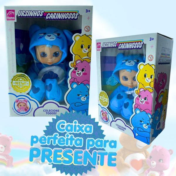 Imagem de Boneca Kilty Kids Ursinhos Carinhosos Azul 5895 Roma Brinquedos