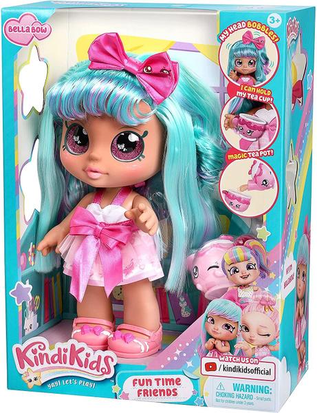 Imagem de Boneca Kindi Kids Amigos Fun Time - Boneca de brinquedo Pré-Escola , Bella Bow - para maiores de 3 anos  Roupas mutáveis e sapatos removíveis