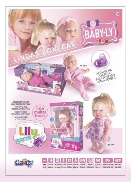 Imagem de Boneca Lily Frases - Nova Toys - Boneca Que Fala com você - Puppe Mattel