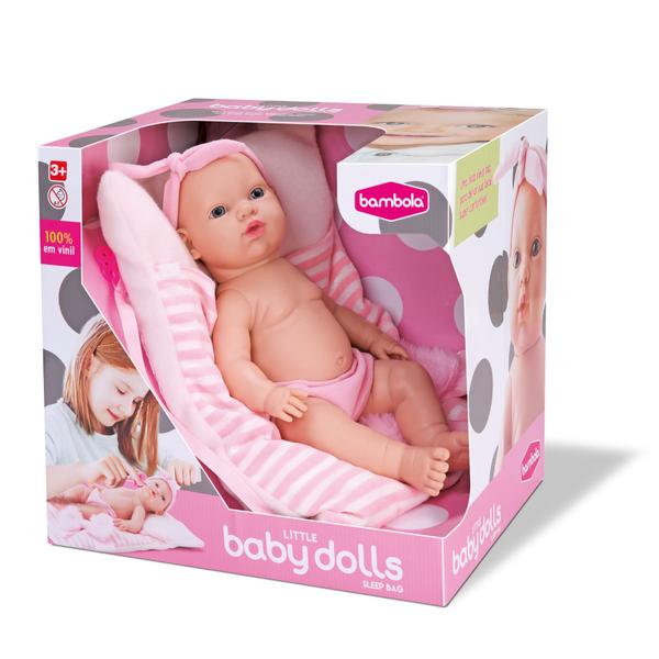 Imagem de Boneca Little Baby Dolls C/ Sleeping Bag 710 - Bambola