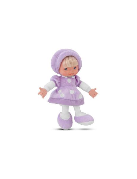 Imagem de Boneca Little Baby Fashion Lilás 28 Cm Antialérgica