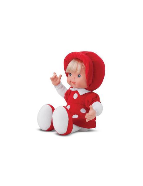 Imagem de Boneca Little Baby Fashion Vermelha 28 Cm Antialérgica