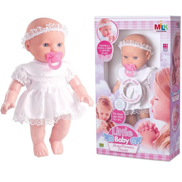 Imagem de Boneca Little Baby Minha Primeira Oração - Reza O Pai Nosso - Milk Brinquedos