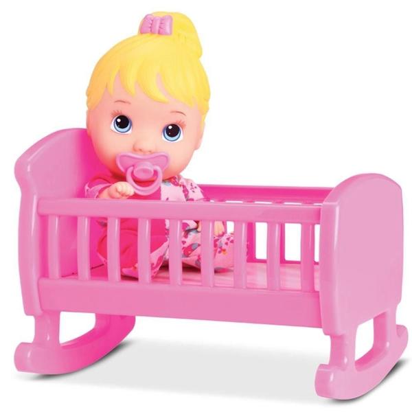 Imagem de Boneca Little Dolls Bercinho Divertoys