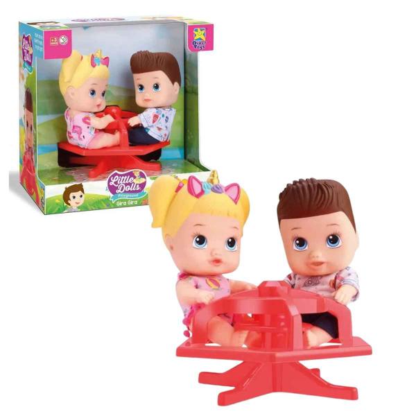 Imagem de Boneca Little Dolls Playground Gira Gira Original Divertoys