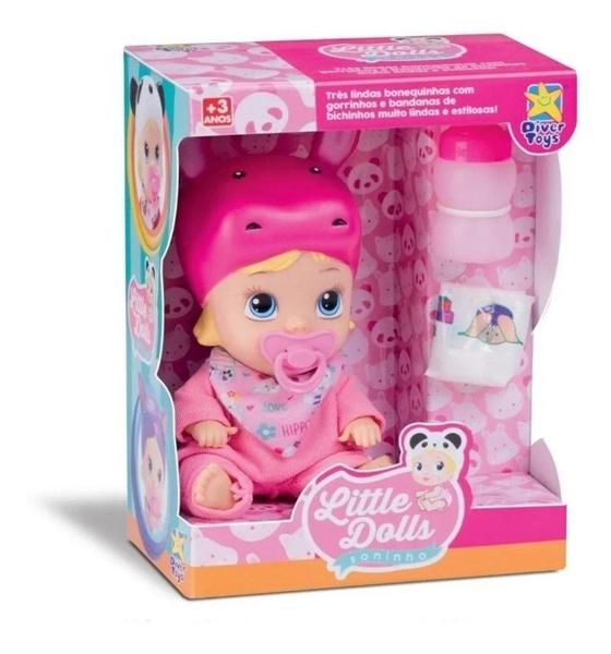 Imagem de Boneca Little Dolls Soninho Faz Xixi Divertoys Ref: 8019