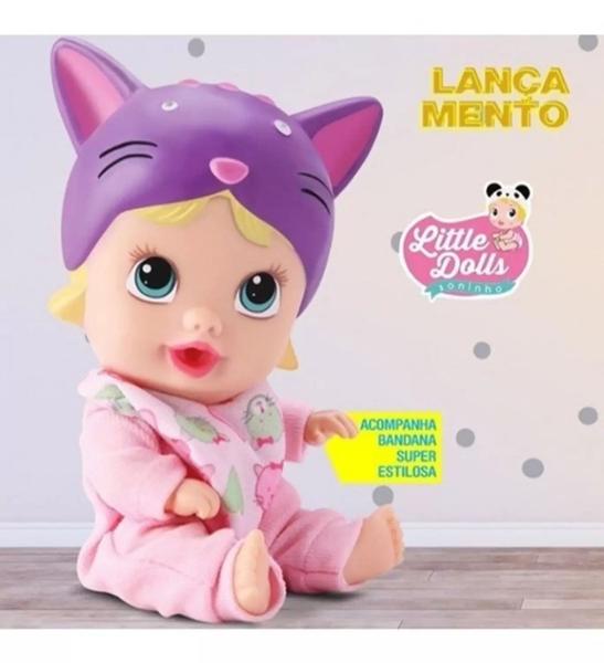 Imagem de Boneca Little Dolls Soninho Gatinho - Diver Toys 8019