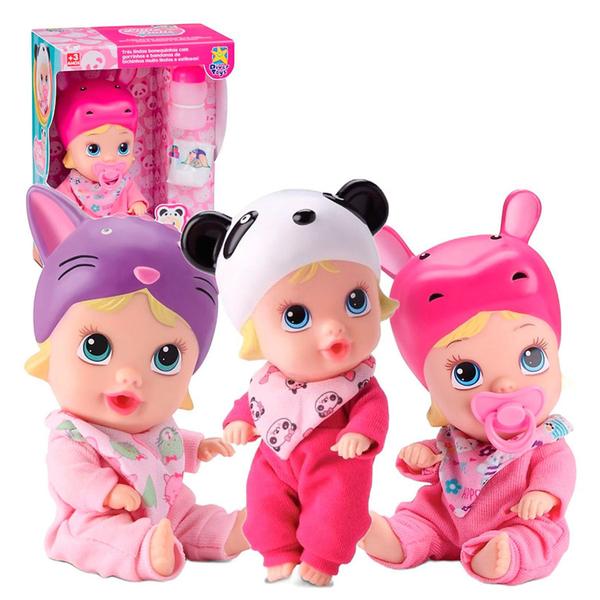 Imagem de Boneca Little Dolls Soninho Hipopotamo Faz Xixi Com Chupeta