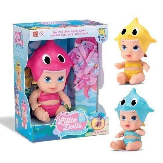 Imagem de Boneca little dolls tubaraozinho sortido r.8092 diver toys