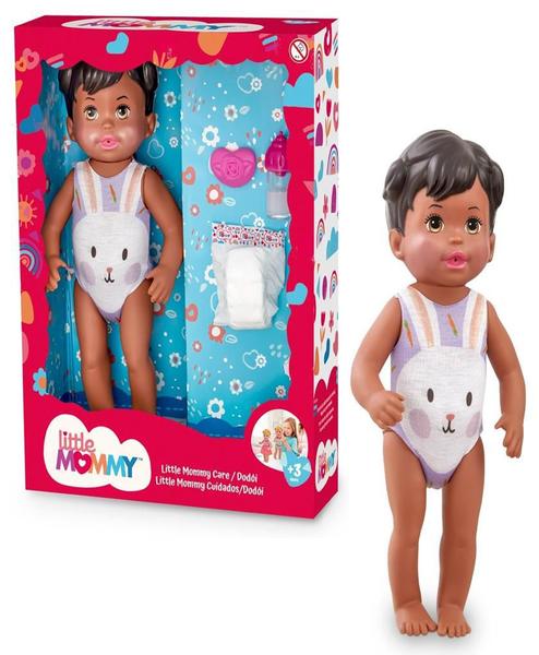 Imagem de Boneca Little Mommy Alive Cuidados Negra Mattel Menina