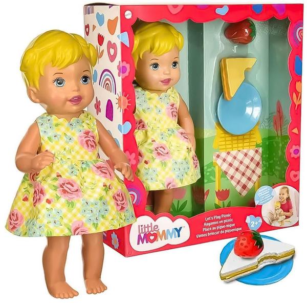 Imagem de Boneca Little Mommy Brincar de Piquenique Mattel GXT02