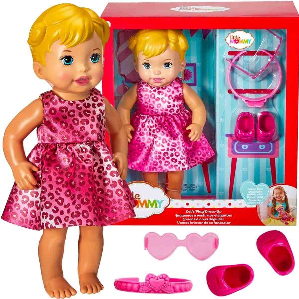 Imagem de Boneca Little Mommy Brincar de se Fantasiar + 3 Acessórios - Mattel GXT01