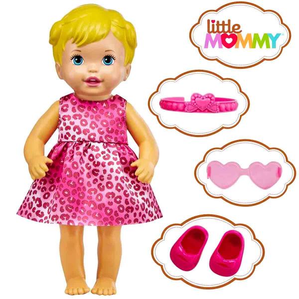 Imagem de Boneca Little Mommy Brincar de se Fantasiar + 3 Acessórios - Mattel GXT01