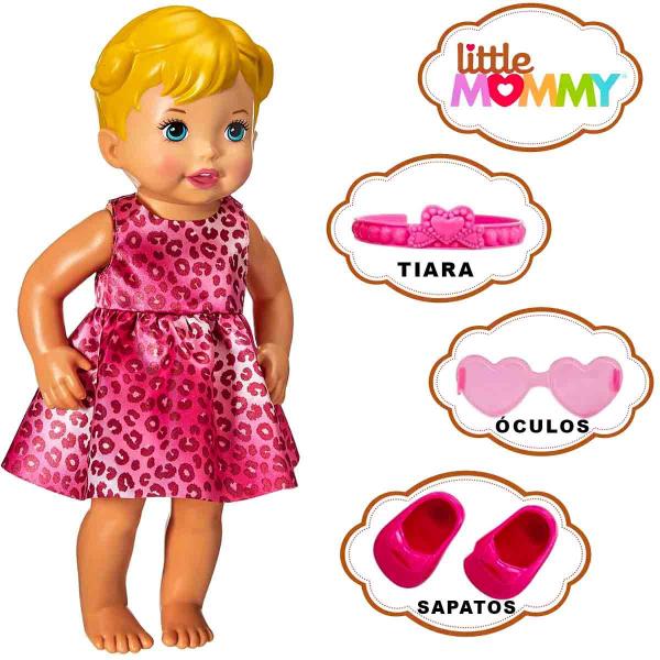 Imagem de Boneca Little Mommy Brincar de se Fantasiar + 3 Acessórios - Mattel GXT01