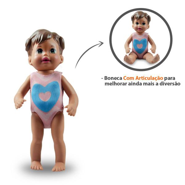 Imagem de Boneca Little Mommy Cuidados Morena Menina Acessórios Mattel Brincadeira Mamadeira Infantil Bebe