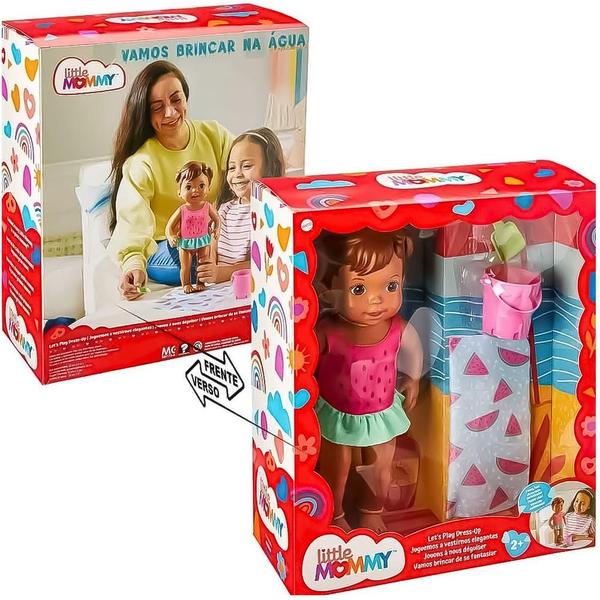 Imagem de Boneca Little Mommy Vamos Brincar na Água Mattel HCK63 2+