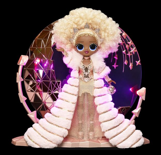 Imagem de Boneca LOL Surprise OMG Rainha do Ano Novo 2021 - Dourada com Acessórios - Brinquedo para Meninas (4-7 anos)