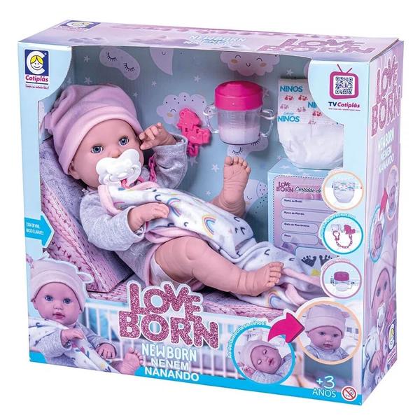 Boneca love born nenem nanando 35cm cotiplas Imagem de Boneca love born nenem nanando 35cm cotiplas