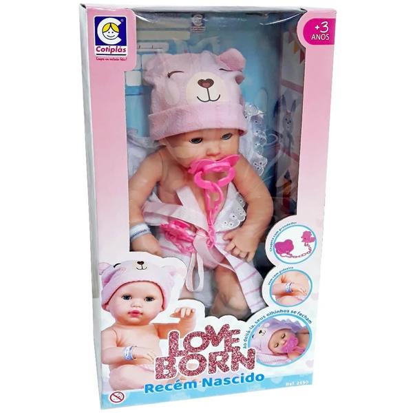 Imagem de Boneca love born recem nascido 36cm cotiplas