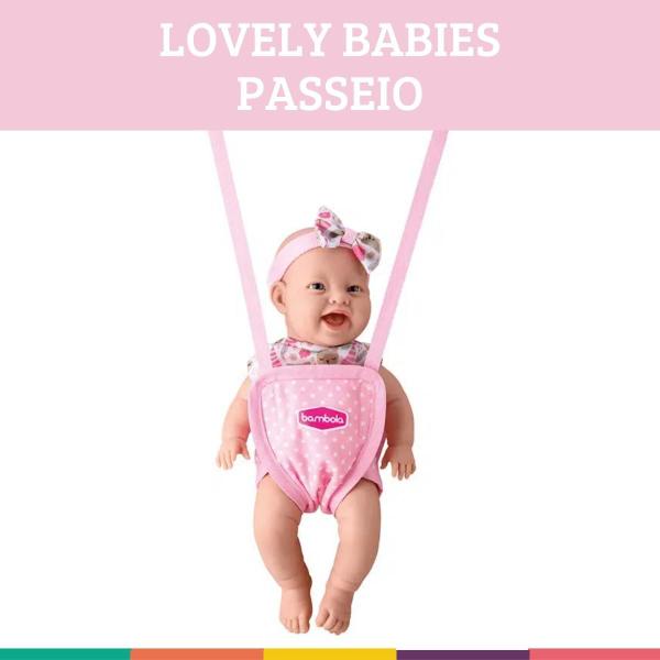 Imagem de Boneca Lovely Babies Passeio Bolsa Canguru Sling Bambola