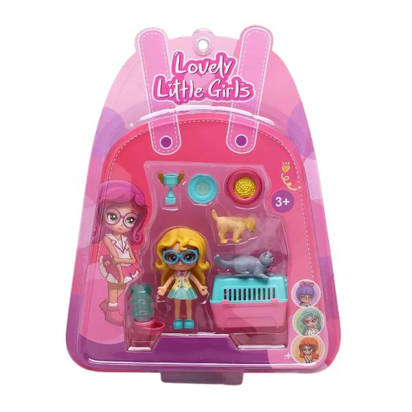 Boneca Lovely Little Girls Super Pet Shop Sortida e Unitária