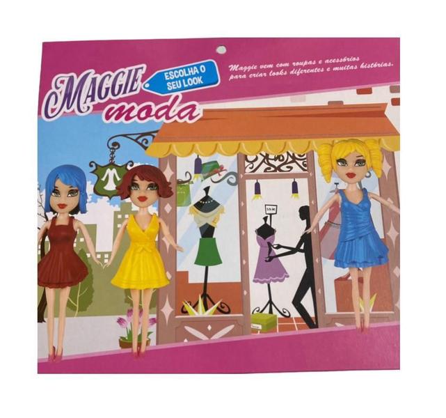 Imagem de Boneca Maggie Fashion + Acessórios - Plástico 16cm