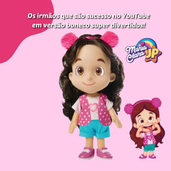 Imagem de Boneca Maria Clara + Boneco JP Infantil Original Articulados Youtubers Em Vinil Brinquedos Novabrink