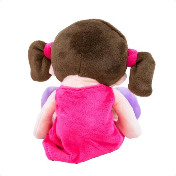 Imagem de Boneca Menina Baby Sorridente Roupa Rosa 29cm Infantil