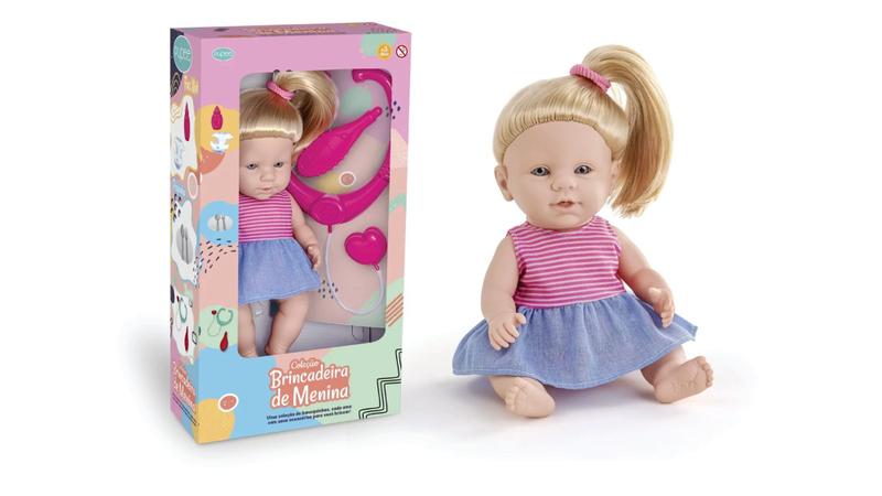 Imagem de Boneca Menina Dodói C/ Acessórios Médico - Pupee Brinquedos